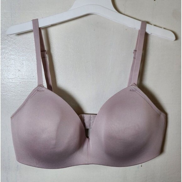New Maidenform Women's Purple Wireless Lightly Line Bra Adjustable Straps 34C - Picture 1 of 3